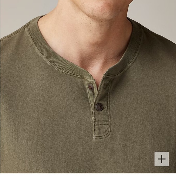 J crew Vintage-wash cotton henley - Picture 3 of 6